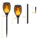 XF-6017 Solar Flame LED Light Lamp Enhance Your Outdoors With Stunning Decoration - Image 9