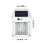 BK-888 Mini Waterproof Solar Interaction Wall Lamp With Motion Sensor Security Light, Featuring 3 Lighting Levels - Image 13