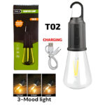 T02 Retro Hanging LED Camping Bulb – Type-C Rechargeable Waterproof Outdoor Light - Image 10