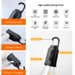 T02 Retro Hanging LED Camping Bulb – Type-C Rechargeable Waterproof Outdoor Light - Image 4