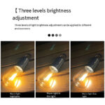 T02 Retro Hanging LED Camping Bulb – Type-C Rechargeable Waterproof Outdoor Light - Image 13